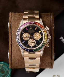 Rolex Daytona Rainbow 116595 Rose Gold Calibre 4130 Super Clone 40mm