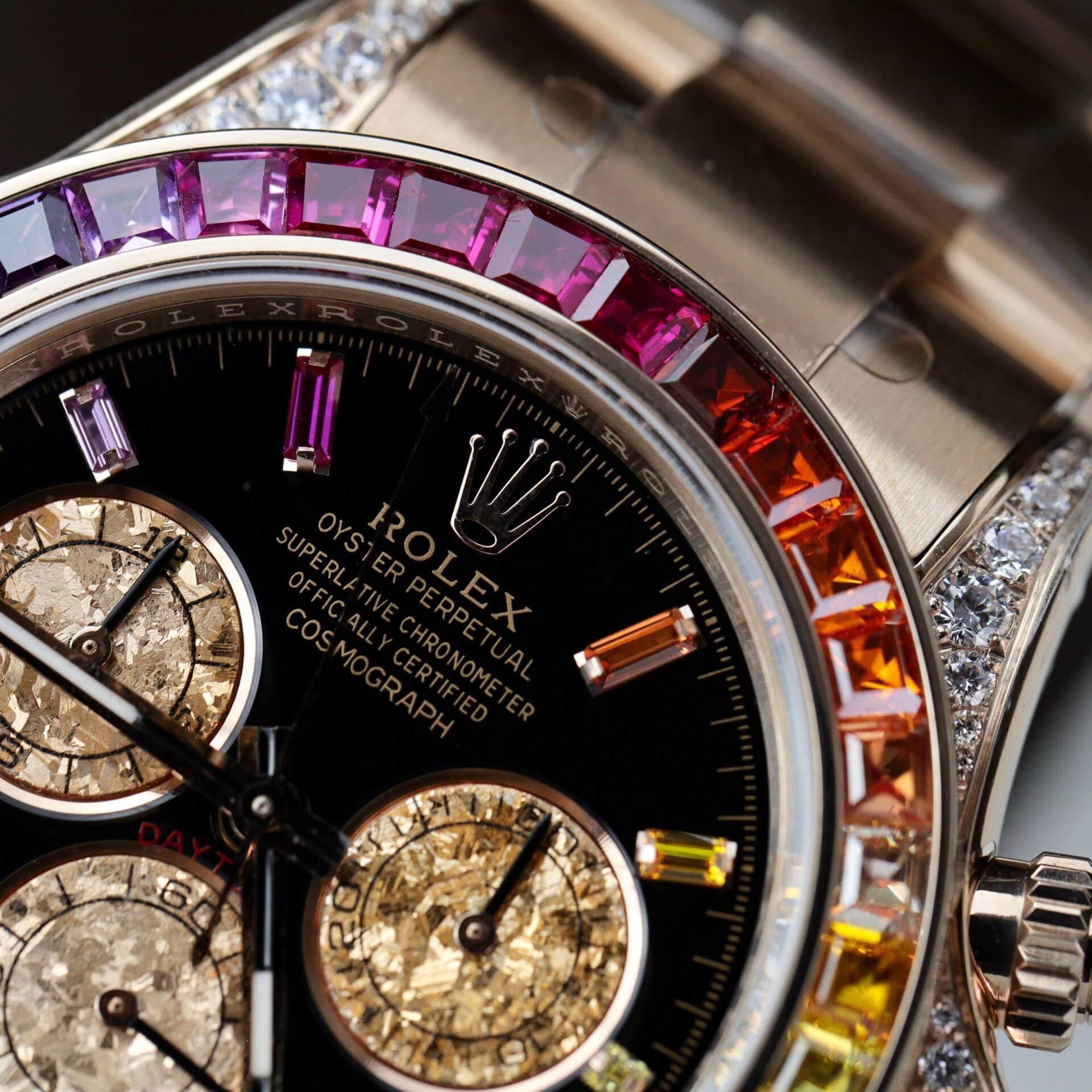 Rolex Daytona Rainbow 116595 Rose Gold Calibre 4130 Super Clone 40mm - Image 4