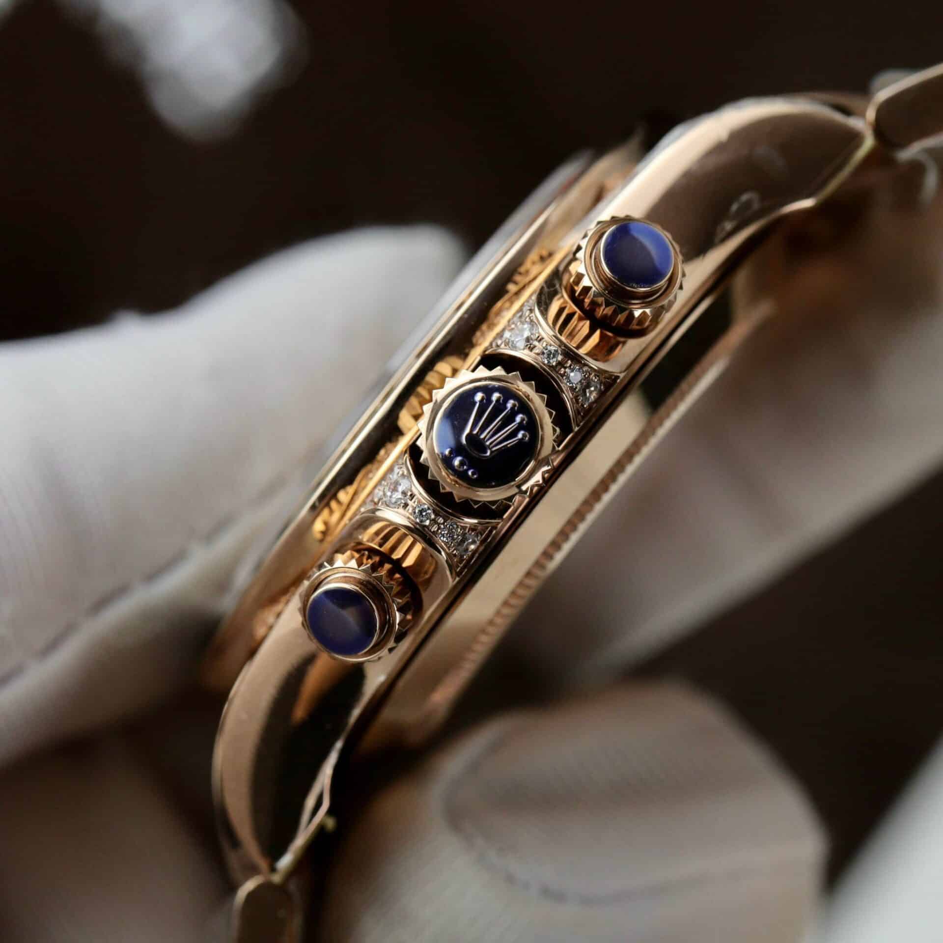 Rolex Daytona Rainbow 116595 Rose Gold Calibre 4130 Super Clone 40mm - Image 8