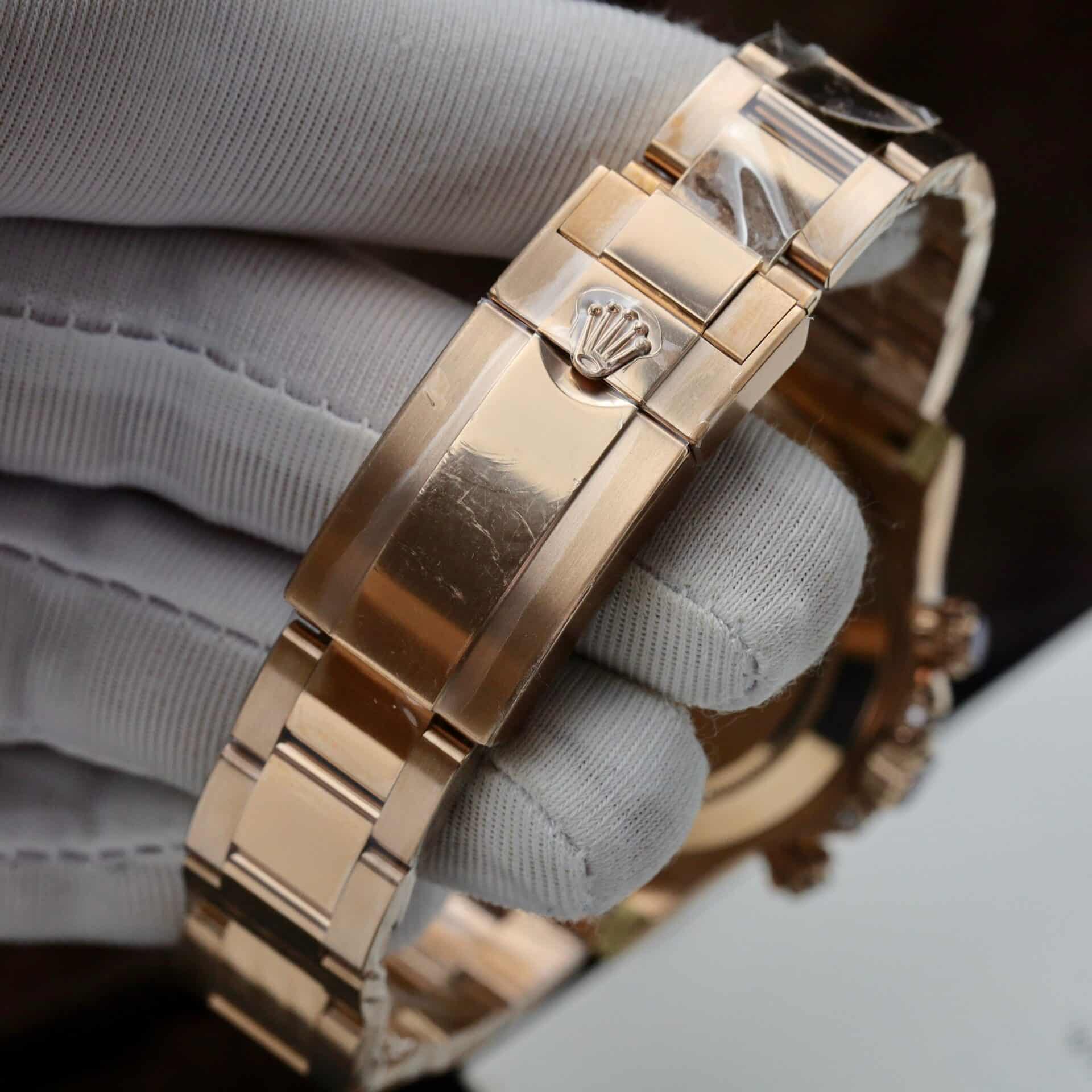 Rolex Daytona Rainbow 116595 Rose Gold Calibre 4130 Super Clone 40mm - Image 11