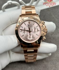 Rolex Daytona 116505-0017 CNC 1:1 Custom Made 18K Solid Gold CVD Diamonds 40mm