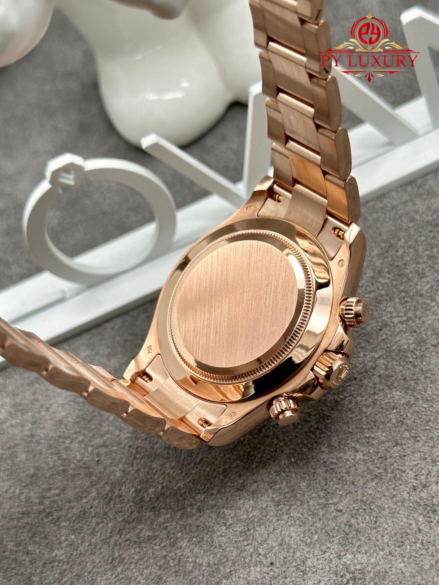 Rolex Daytona 116505-0017 CNC 1:1 Custom Made 18K Solid Gold CVD Diamonds 40mm - Image 6