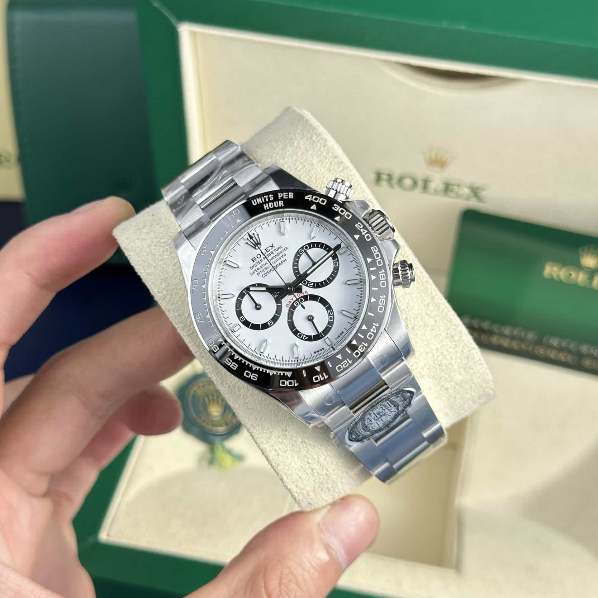 Rolex Daytona Panda 126500LN White Dial Super Clone Clean Factory 40mm