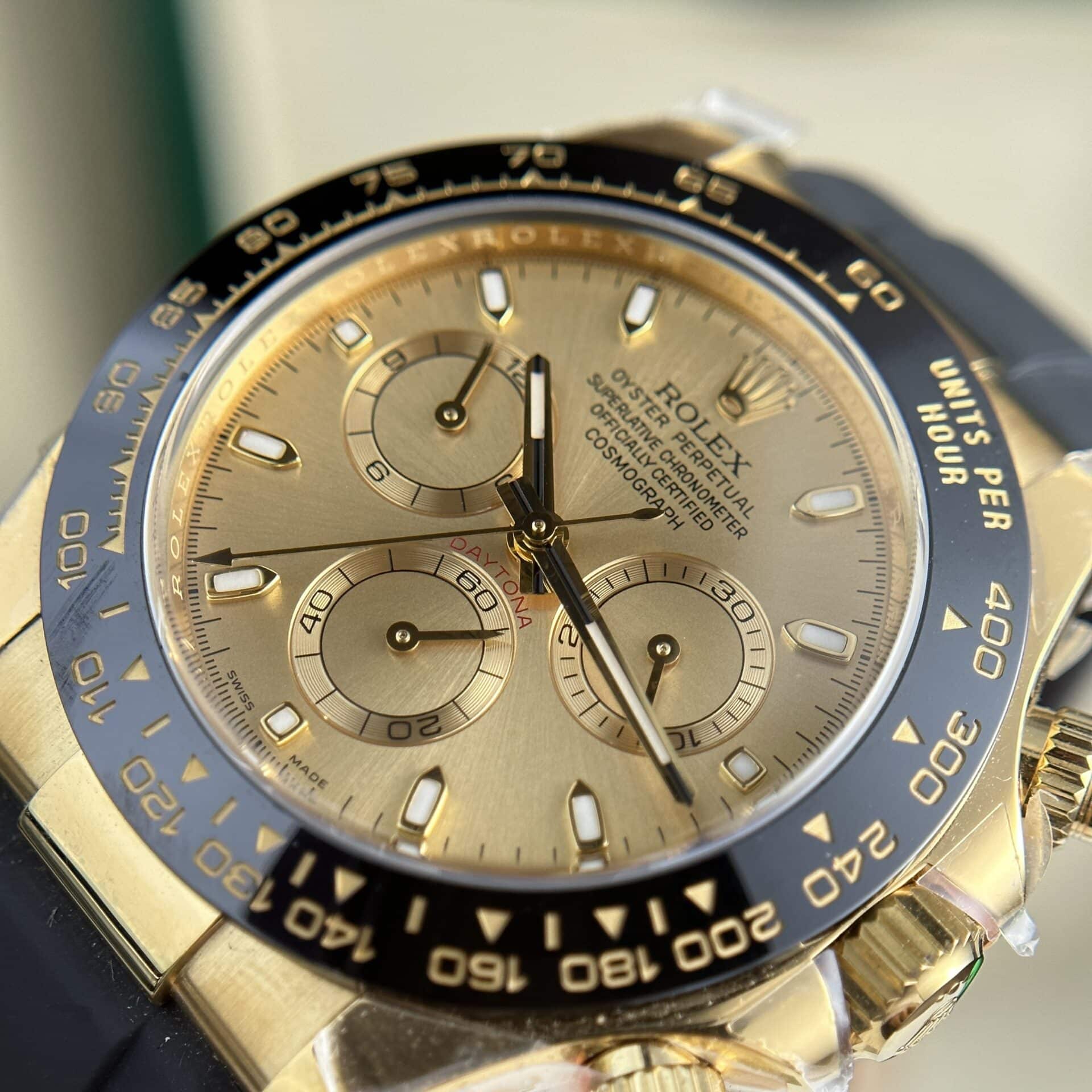 Rolex Daytona 116518LN-0042 Yellow Gold Champagne Dial Oysterflex Best Replica Clean Factory 40mm - Image 5