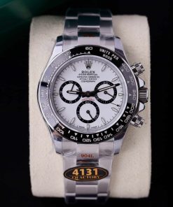 Rolex Daytona 126500LN-0001 Panda White Dial 4131 Movement Top Quality Q Factory 40mm