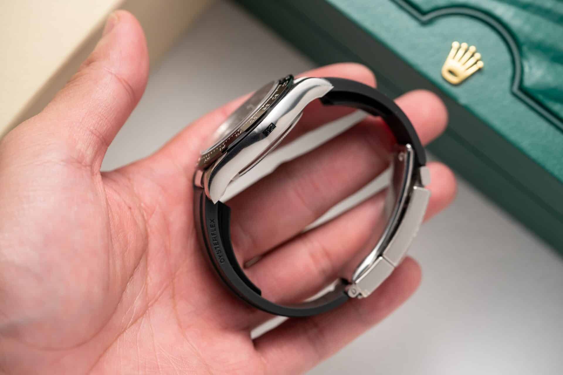 Rolex Daytona Godzilla Black Diamond Dial Oysterflex 1:1 Replica Clean Factory 40mm - Image 5