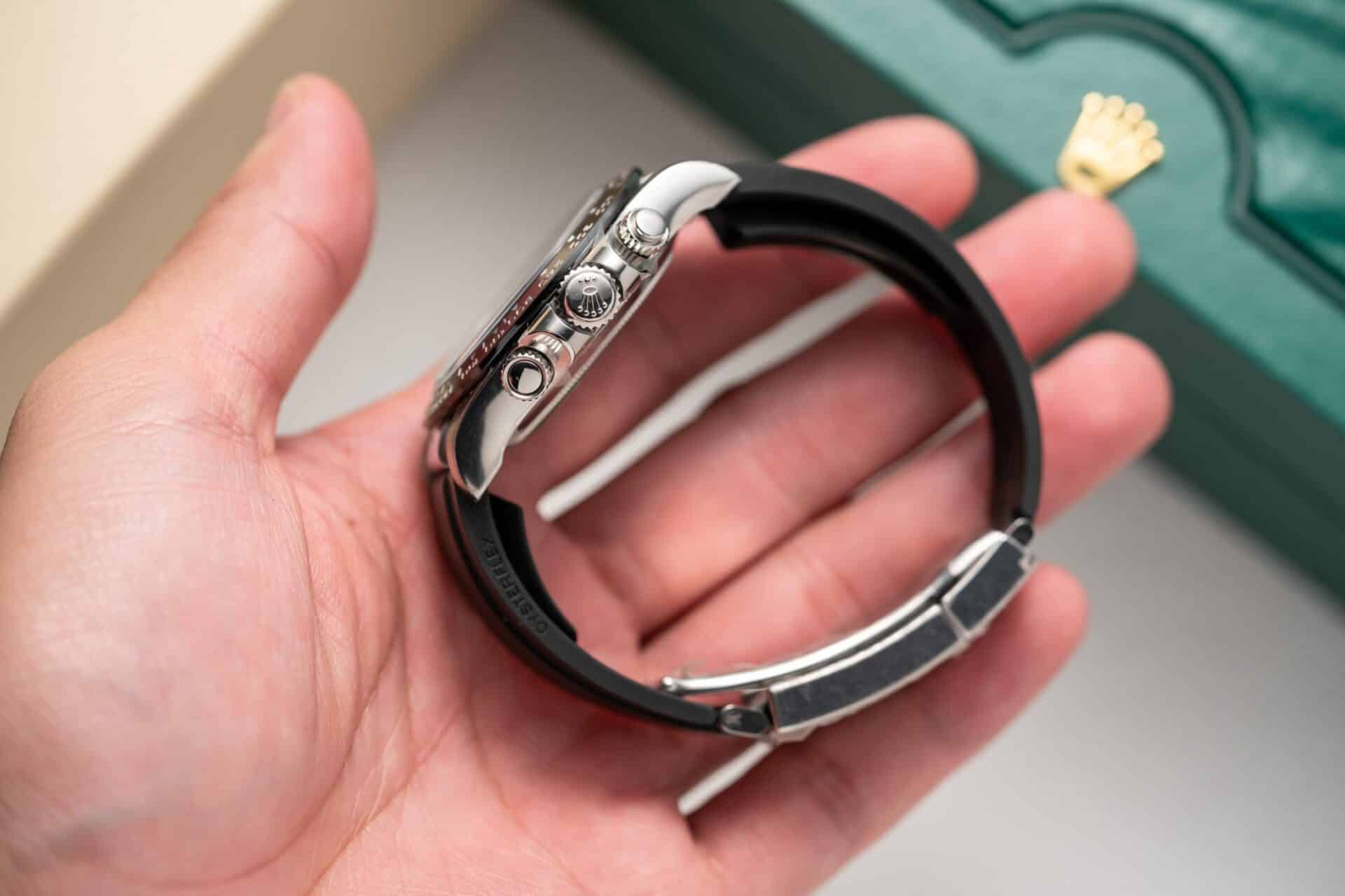 Rolex Daytona Godzilla Black Diamond Dial Oysterflex 1:1 Replica Clean Factory 40mm - Image 6