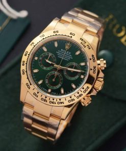 Rolex Daytona 116508 Loki Green Dial Yellow Gold Top Quality Replica 40mm