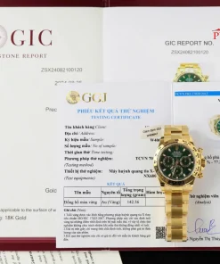 Rolex Daytona John Mayer Green Dial 18K Yellow Gold Wrapped 1:1 Replica 40mm