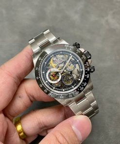 Rolex Daytona Artisans De Genève Skeleton Dial Black Ceramic Bezel Best Replica Sonic Factory 40mm