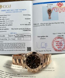Rolex Daytona 116505 Chocolate Dial 18K Rose Gold Wrapped Oyster Bracelet 1:1 Super Clone 40mm