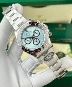 Rolex Daytona 126506-0001 Platinum Iced-blue Dial Brown Cerachrom Bezel Replica Clean Factory 40mm