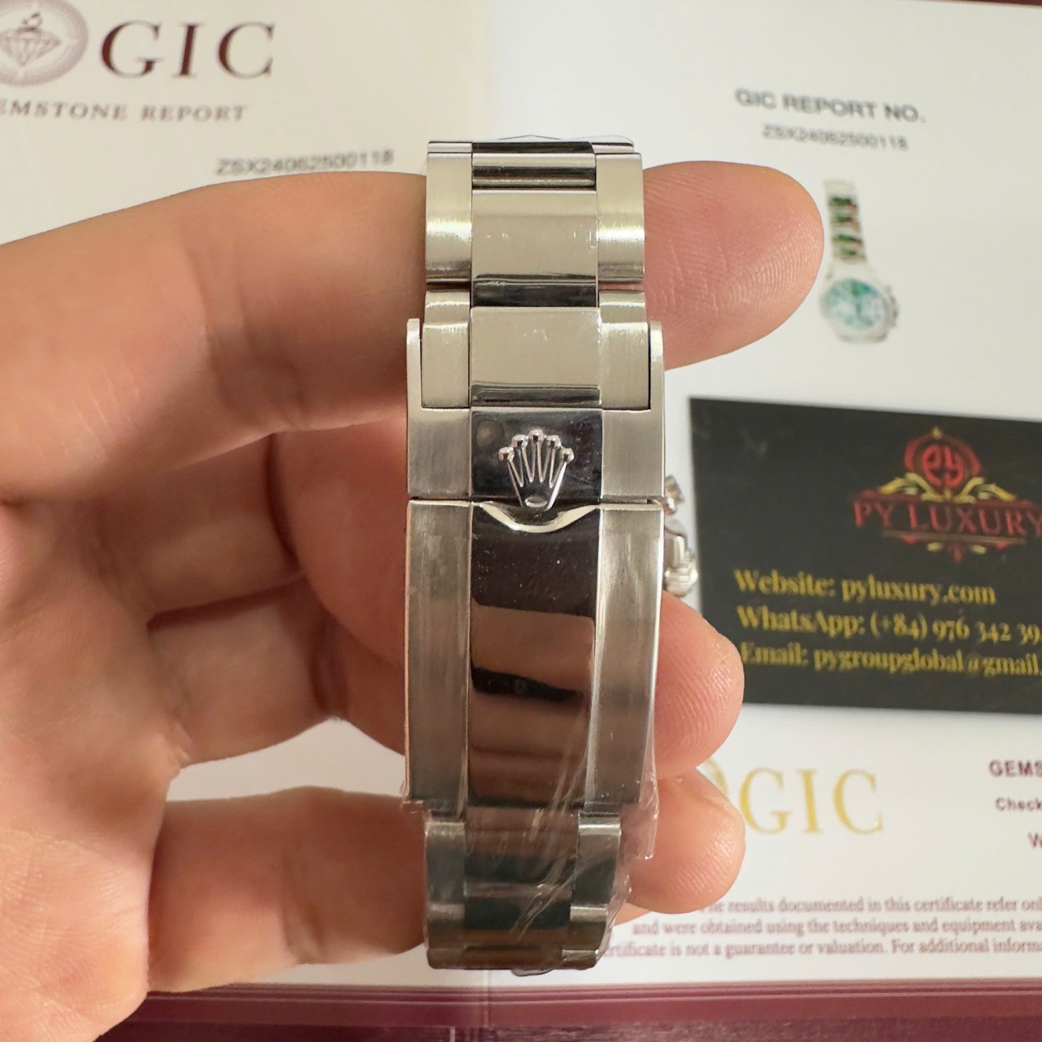 Rolex Daytona 116576TBR-0005 Platinum Arabic Dial Baguette Diamonds 40mm - Image 15