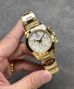 Rolex Daytona 126508-0001 Yellow Gold White Dial 180g Top Quality Replica QF 40mm