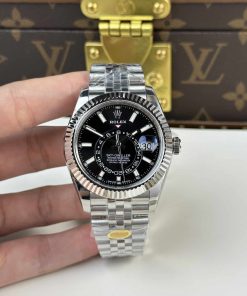 Rolex Sky-Dweller 326934 Black Dial Jubilee Bracelet Top Quality Replica 42mm