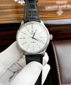 Rolex Cellini Time 50505 White Gold White Dial Swiss Replica 39mm