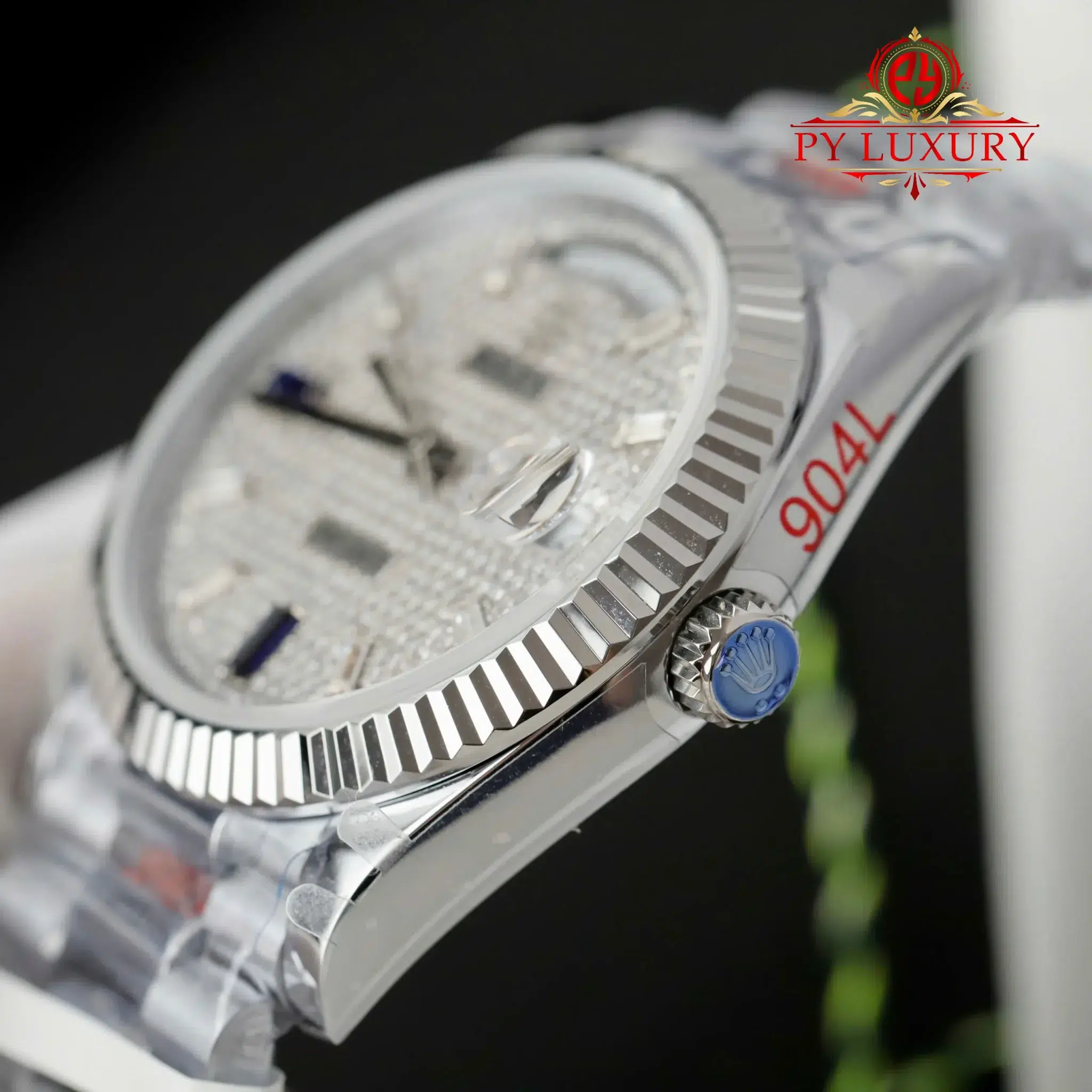 Rolex Day-Date 228236-0009 Custom Moissanite Dial 1:1 Best Replica QF 40mm - Image 8