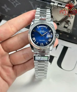 Rolex Day-Date 128239-0063 Blue Ombré Roman Dial 158g Best Replica QF 36mm
