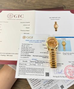 Rolex Day-Date 128238-0008 Champagne Diamond Dial 18K Yellow Gold Wrapped 1:1 Replica GMF 36mm