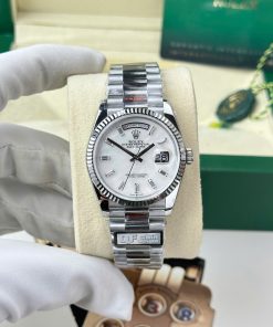 Rolex Day-Date 128239-0065 White MOP Dial Gain Weight 1:1 Replica QF 36mm