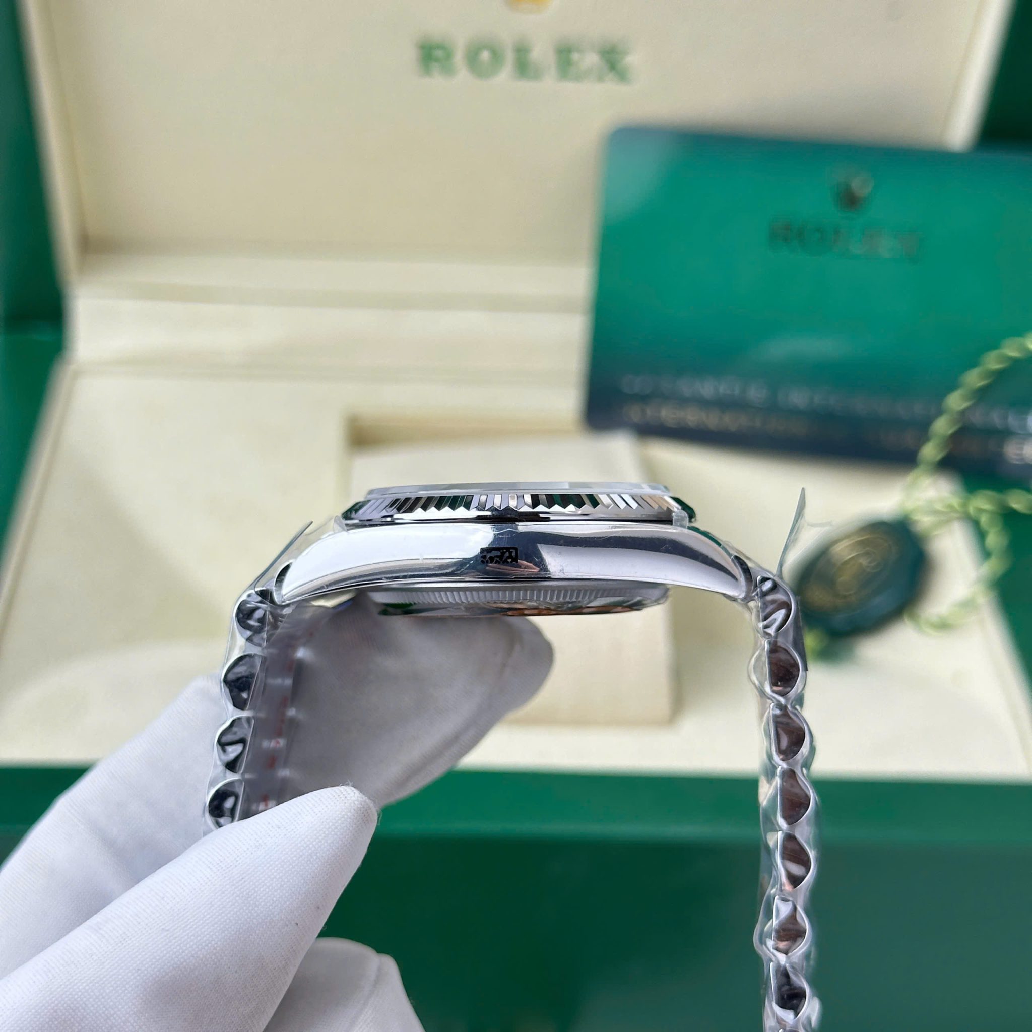 Rolex Day-Date 128239-0065 White MOP Dial Gain Weight 1:1 Replica QF 36mm - Image 6