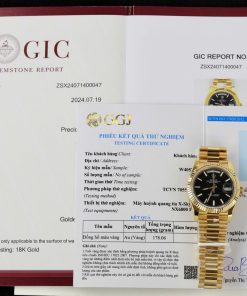 Rolex Day-Date 228238 Black Luminous Dial 18K Gold Wrapped GMF V3 Best Replica 40mm