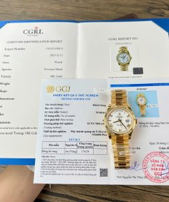 Rolex Day-Date 228238-0042 White Roman Dial 18K Gold Wrapped GMF V3 Best Replica 40mm