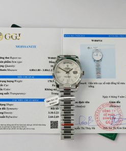 Rolex Day-Date 228239 MOP Dial Baguette Moissanite Index GMF V3 Best Replica 40mm