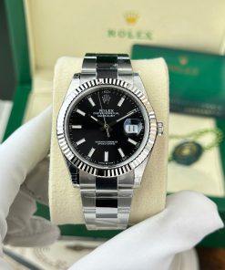 Rolex Datejust 126334-0017 Black Luminous Dial Oyster Bracelet Best Replica VSF 41mm