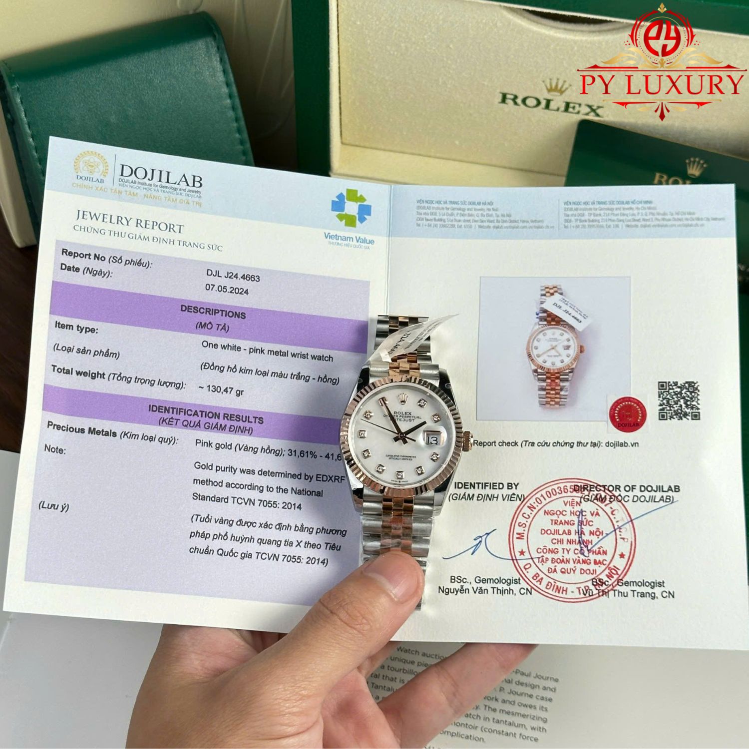 Rolex Datejust 126231-0021 Two Tone MOP Dial 10K Gold Wrapped Best Replica 36mm