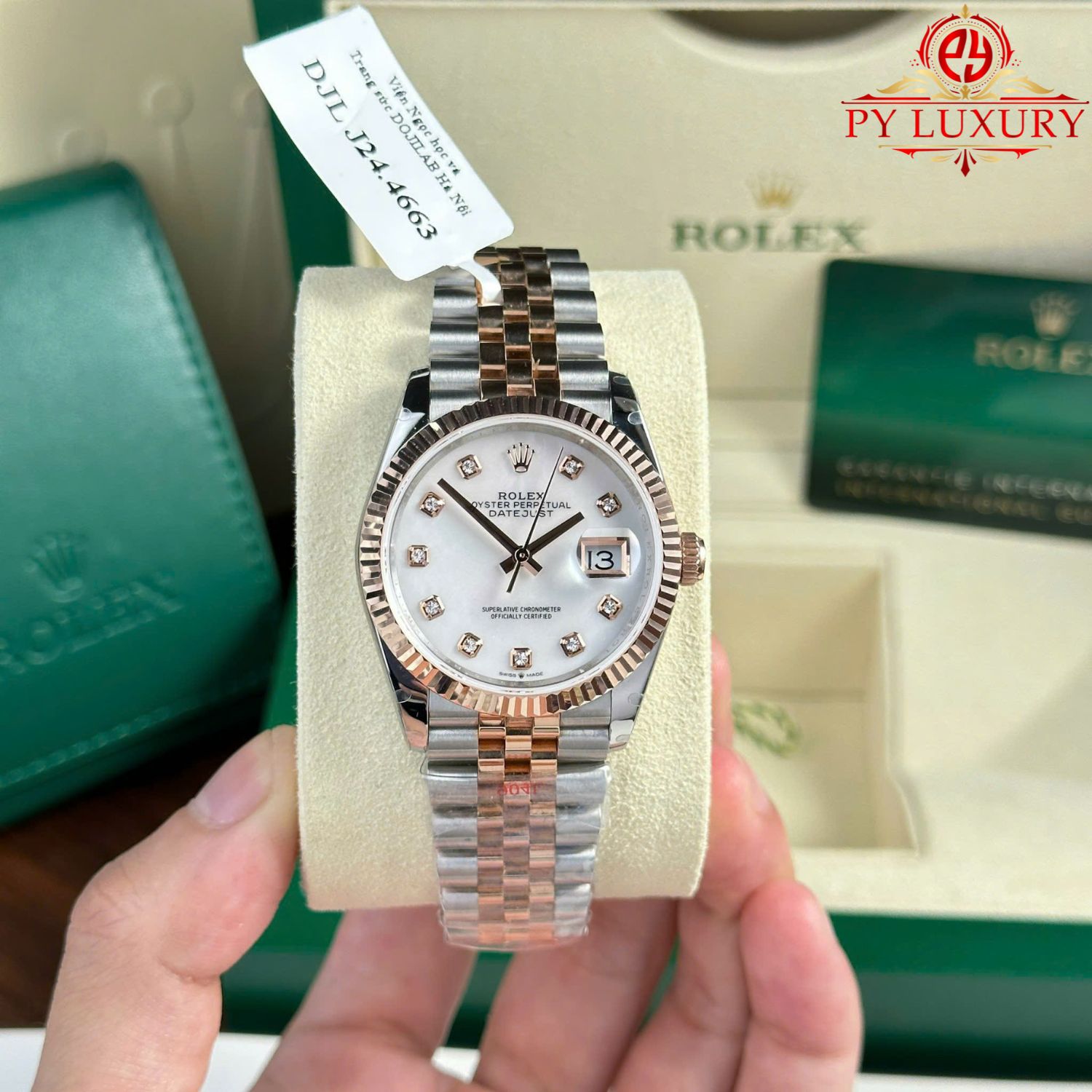 Rolex Datejust 126231-0021 Two Tone MOP Dial 10K Gold Wrapped Best Replica 36mm - Image 2