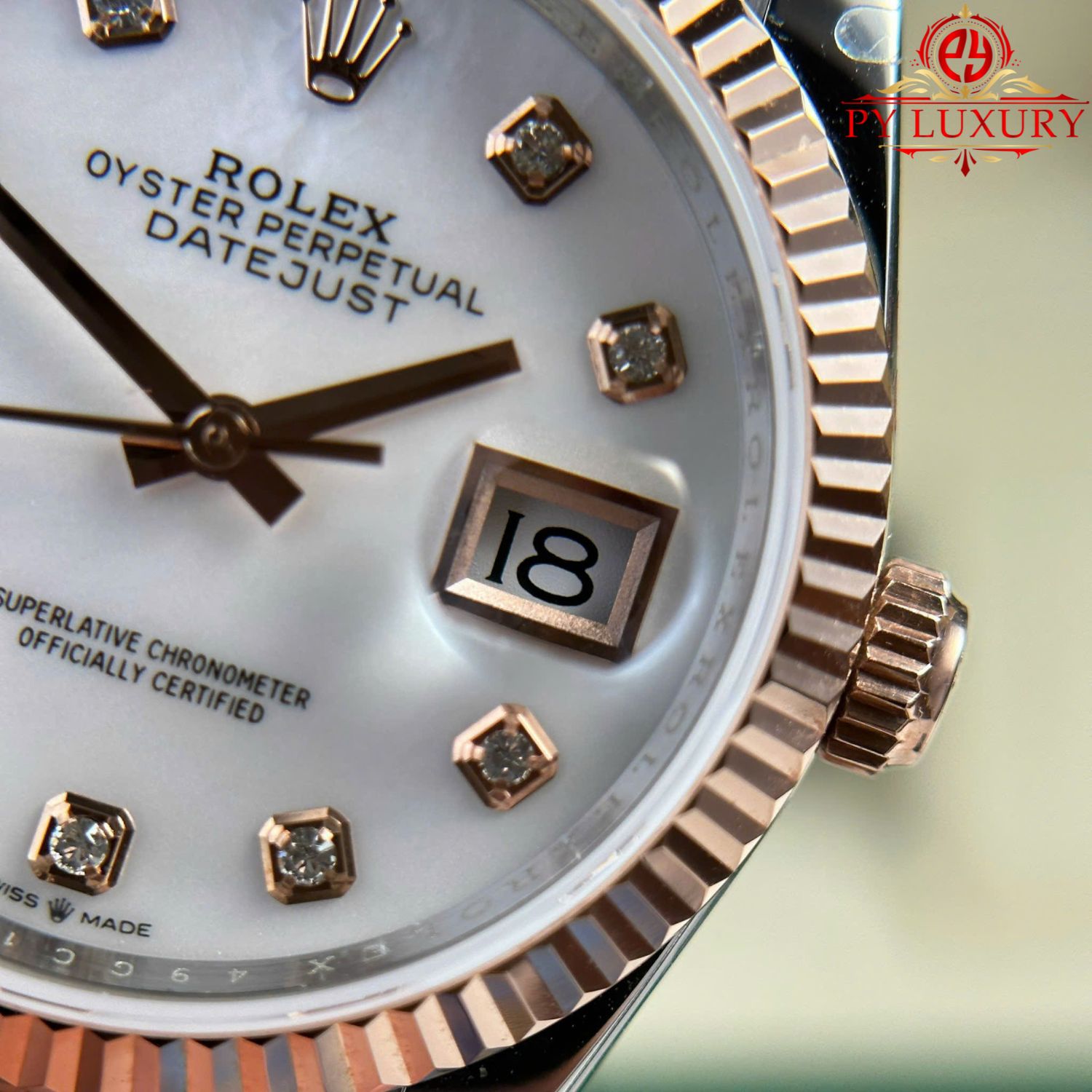 Rolex Datejust 126231-0021 Two Tone MOP Dial 10K Gold Wrapped Best Replica 36mm - Image 7