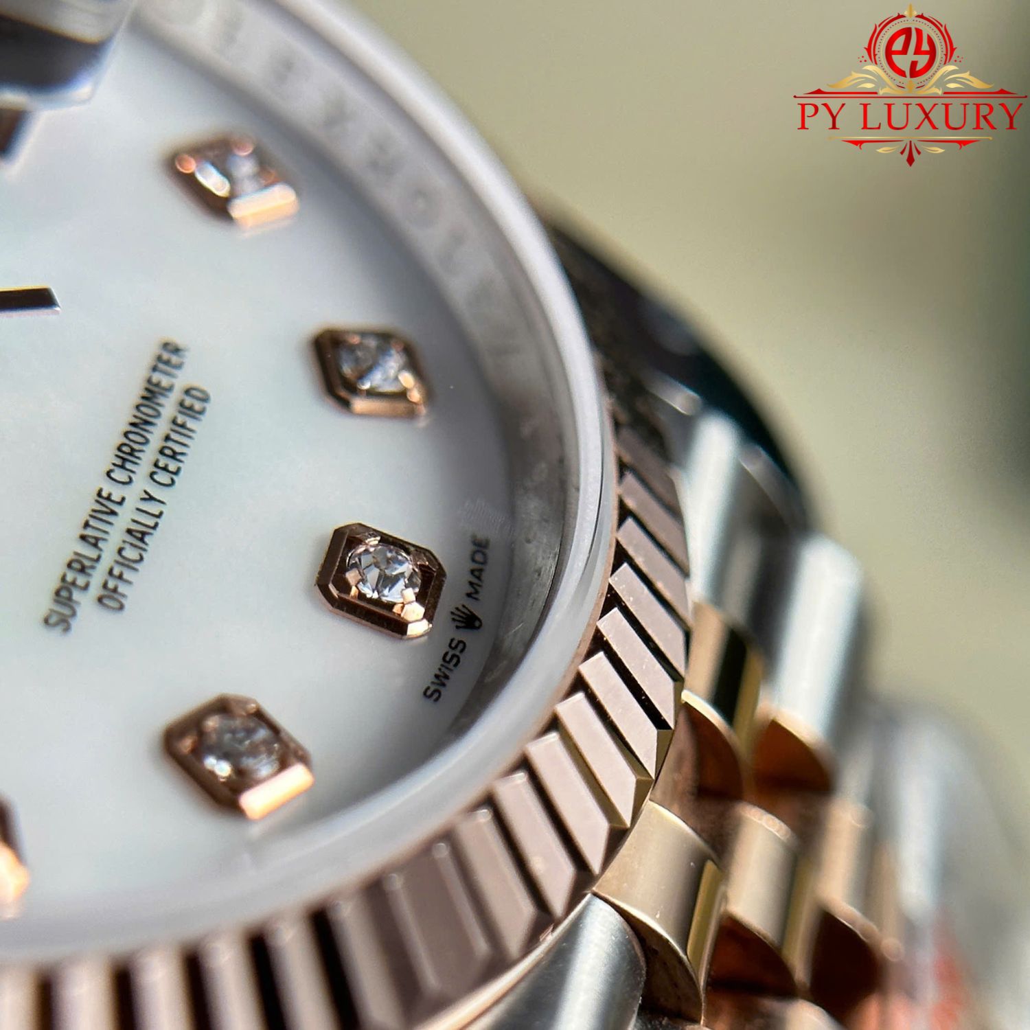 Rolex Datejust 126231-0021 Two Tone MOP Dial 10K Gold Wrapped Best Replica 36mm - Image 8