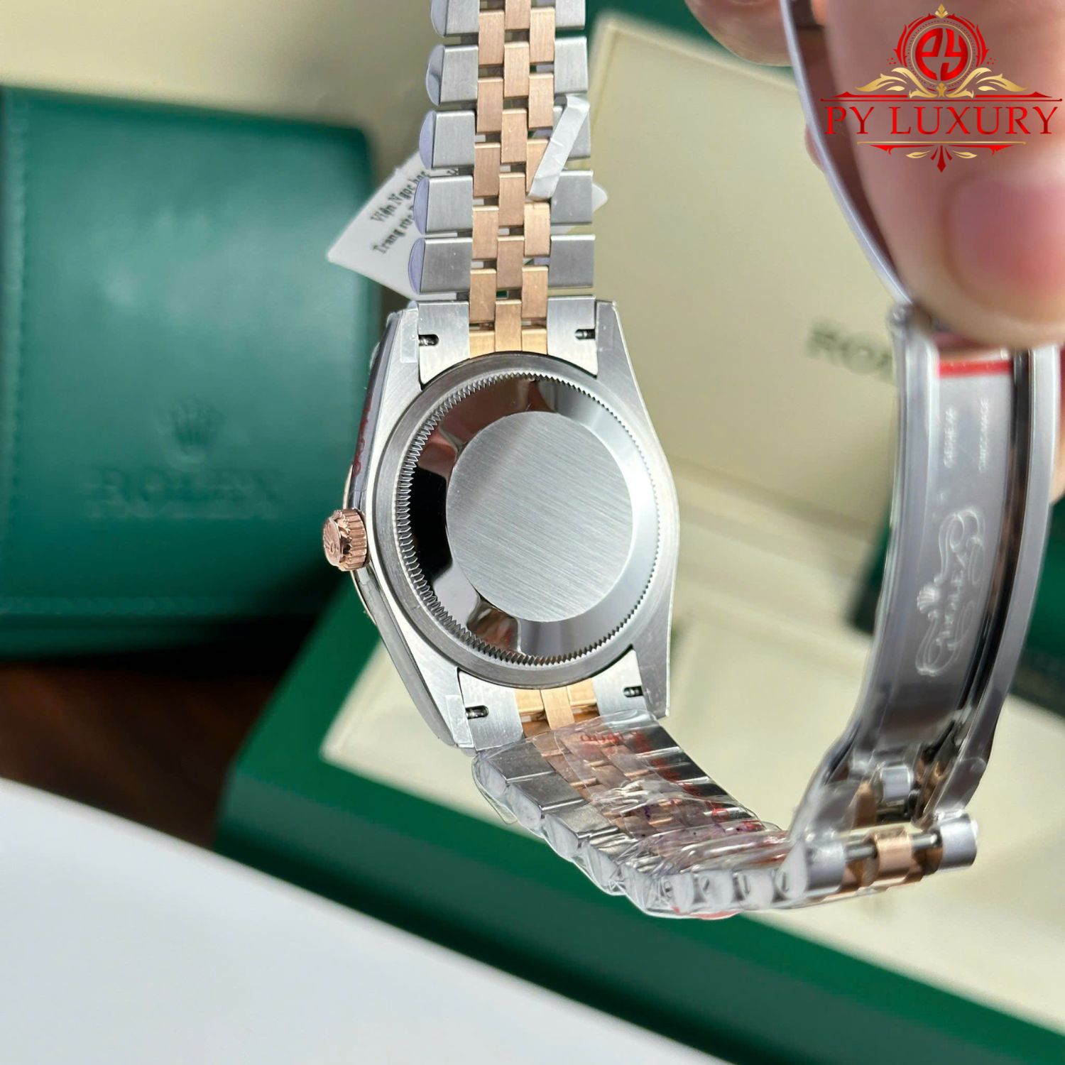 Rolex Datejust 126231-0021 Two Tone MOP Dial 10K Gold Wrapped Best Replica 36mm - Image 10