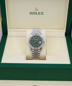 Rolex Datejust 126234-0047 Green Palm Luminous Dial Jubilee Best Replica VSF 36mm