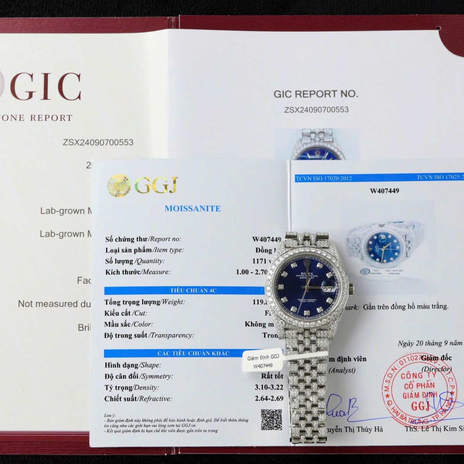 Rolex Datejust 41 Blue Diamond Dial Jubilee Iced Out Moissanite Best Replica 41mm
