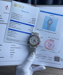 Rolex Datejust 41 Iced Out Moissanite Rainbow Jubilee Best Quality Replica 41mm