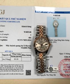 Rolex Datejust 278271 Sundust Dial Two Tone 10K Rose Gold Wrapped Jubilee Best Replica 31mm