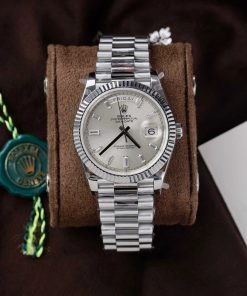 Rolex Day-Date 228239 Silver Baguette Dial 177g Best Replica V3 GMF 40mm