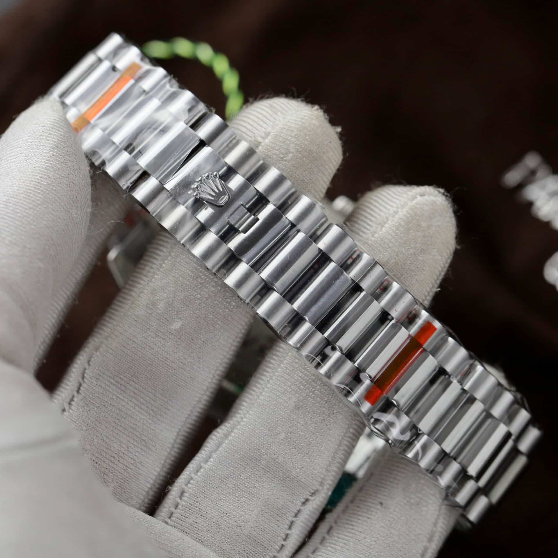Rolex Day-Date 228239 Silver Baguette Dial 177g Best Replica V3 GMF 40mm - Image 12