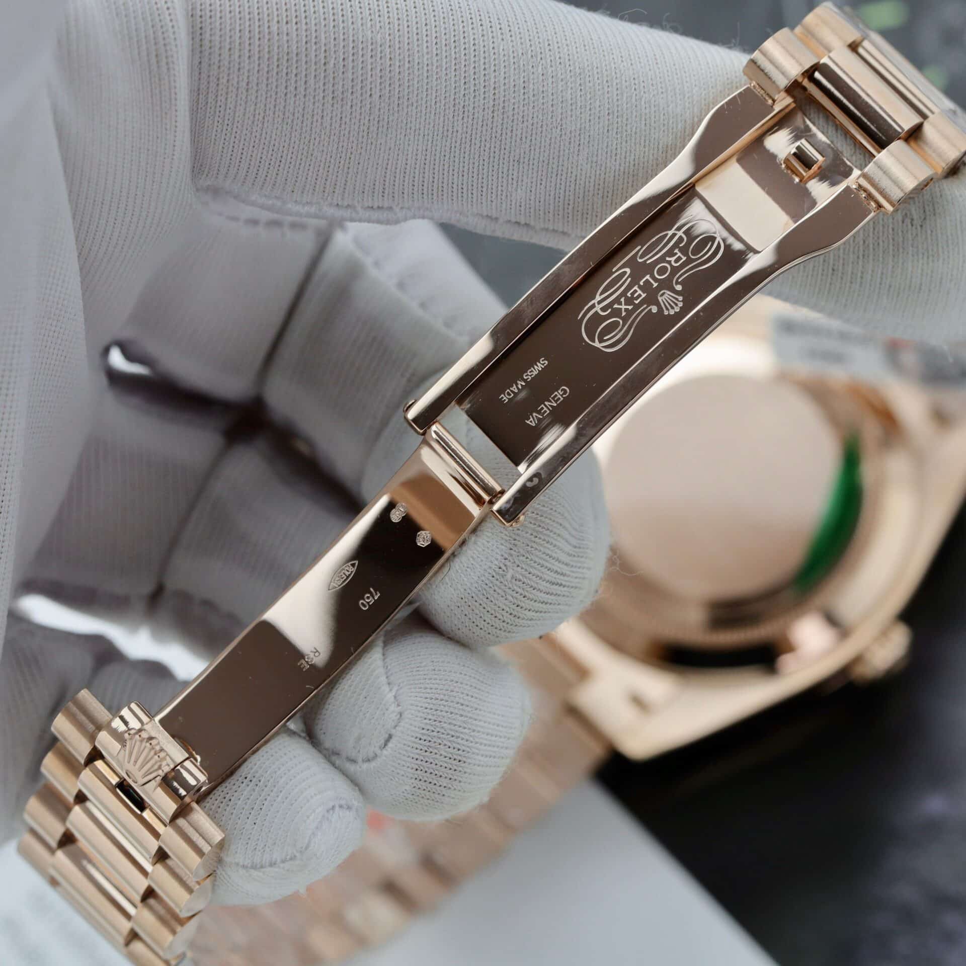 Rolex Day-Date 228235 Eisenkiesel Dial 18K Yellow Gold Wrapped 176g GMF V3 Super Clone 40mm - Image 10