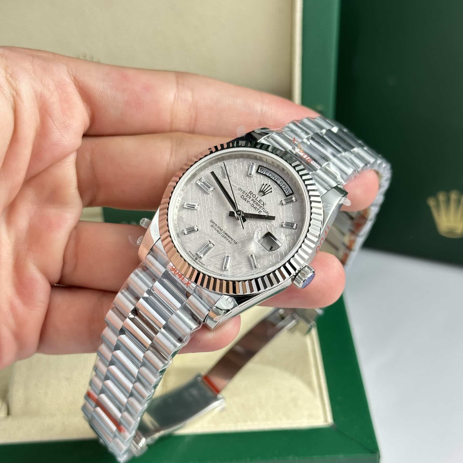 Rolex Day-Date 40 Meteorite Baguette Dial 176g Best Replica V3 GMF 40mm - Image 2