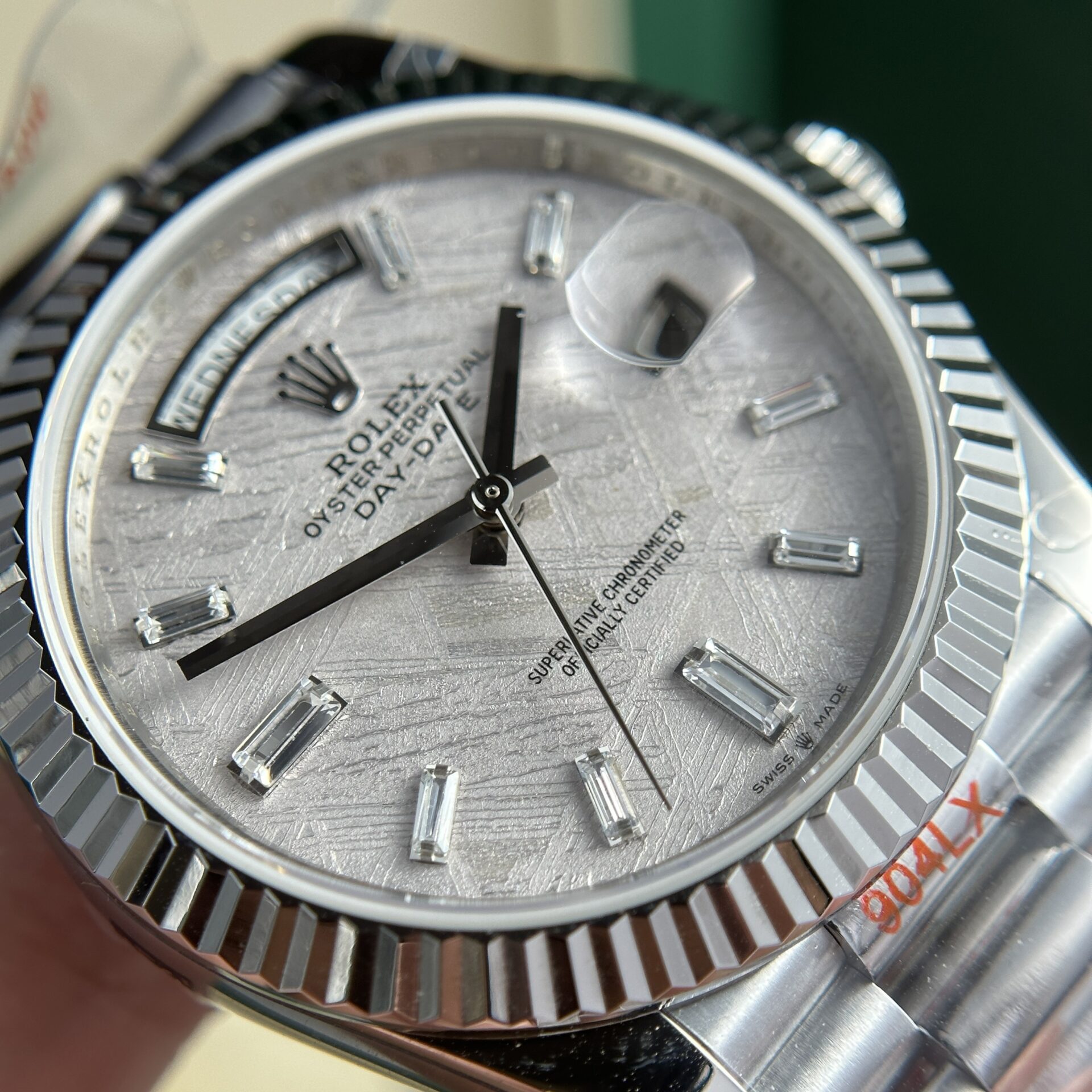 Rolex Day-Date 40 Meteorite Baguette Dial 176g Best Replica V3 GMF 40mm - Image 4