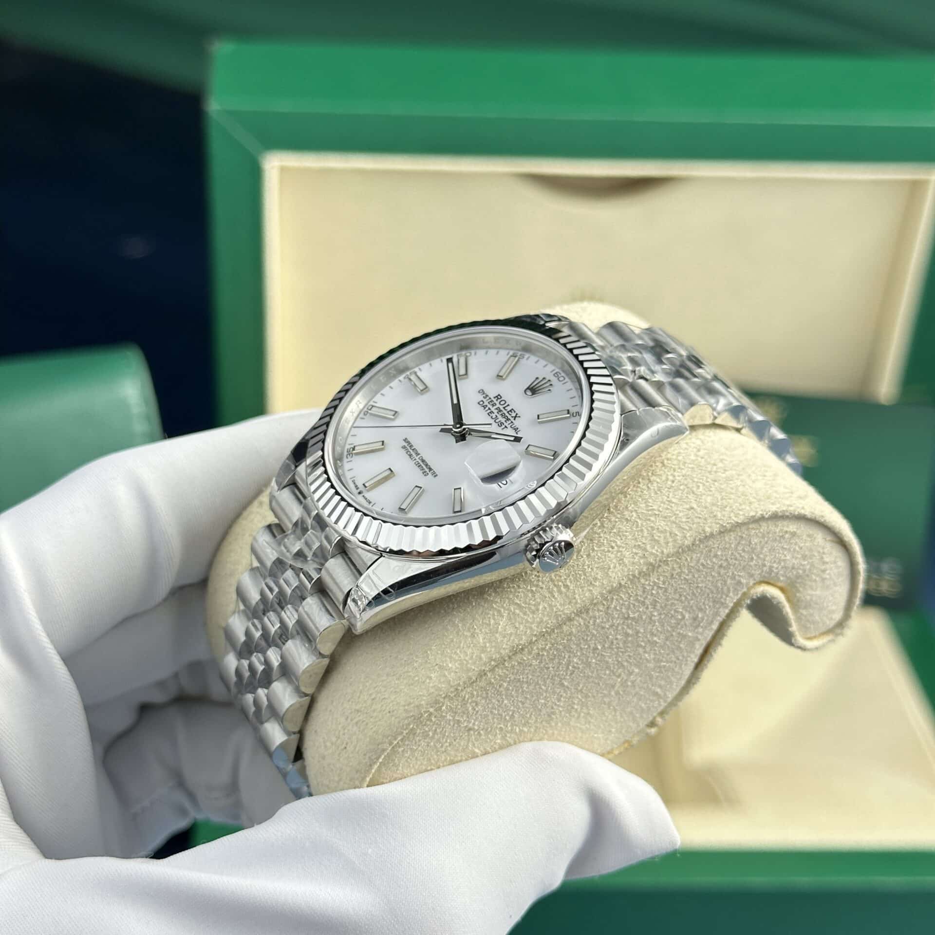 Rolex Datejust 126334 White Luminous Dial Jubilee Best Quality Replica VSF 41mm - Image 3