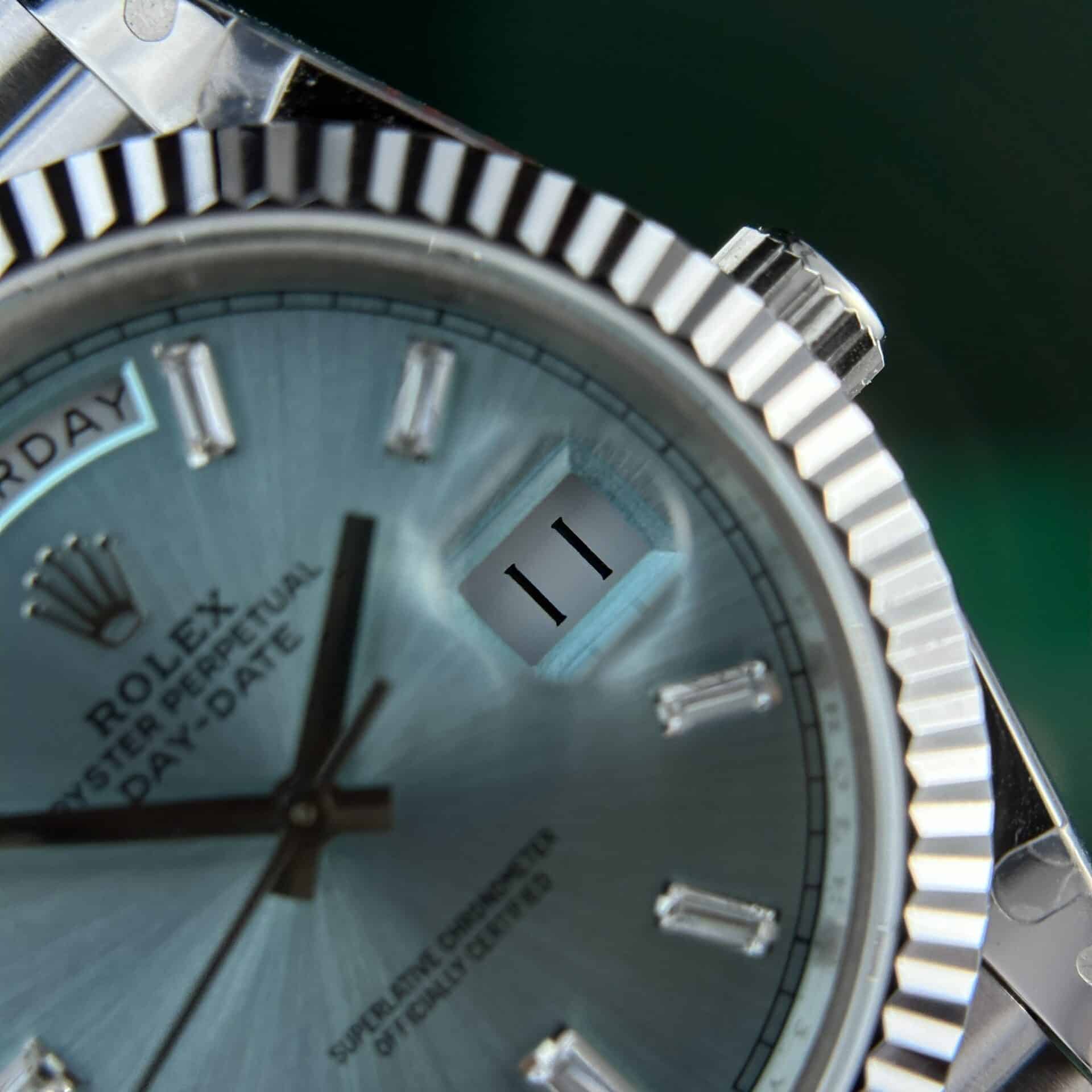 Rolex Day-Date 228236-0006 Ice Blue Diamond Dial 177g GMF V3 Best Replica 40mm - Image 5
