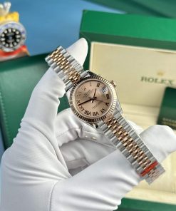 Rolex Datejust 278271-0006 Two Tone Rose Gold Rosé-color Dial Jubilee Replica 31mm
