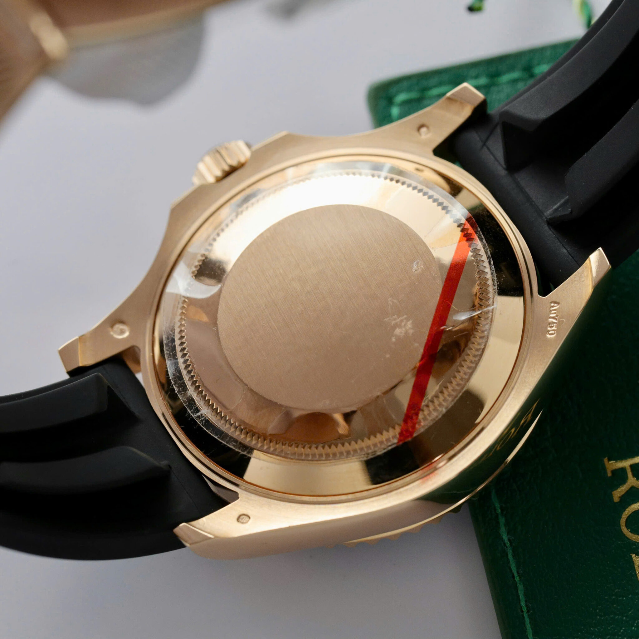 Rolex Yacht-Master 126655 Black Dial 18K Rose Gold Wrapped 1:1 Replica 40mm - Image 8