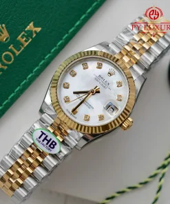Rolex Datejust 278273 Two Tone Yellow Gold MOP Diamond Dial Jubilee 1:1 Replica THBF 31mm
