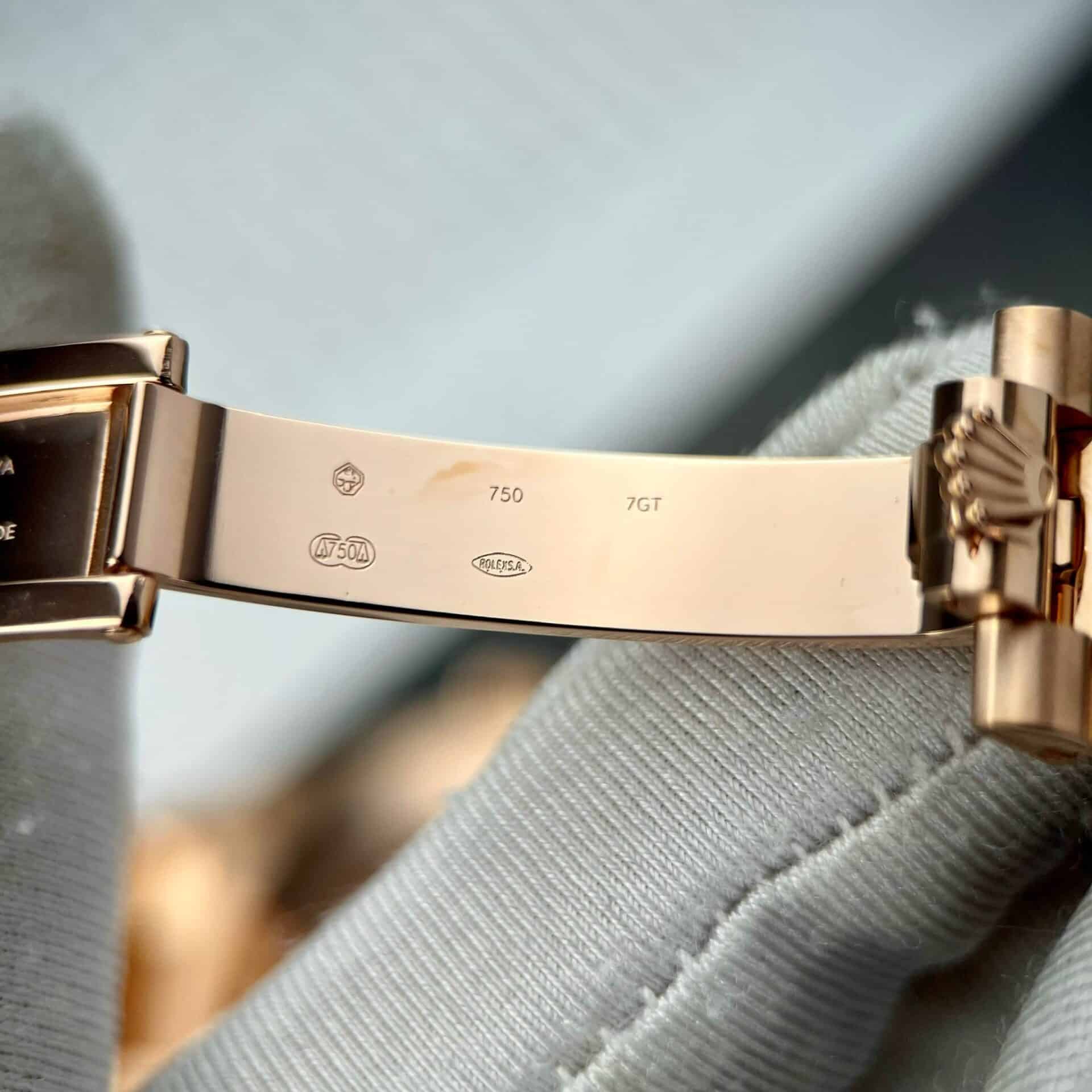 Rolex Day-Date 228345RBR 18K Gold Wrapped Customized Baguette Moissanite 40mm - Image 10