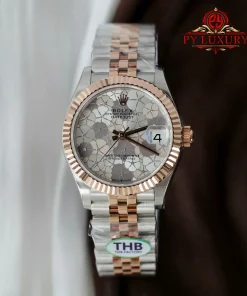 Rolex Datejust 278271 Two Tone Rose Gold Silver Floral-Motif Dial Jubilee Bracelet 1:1 Best Replica THB 31mm